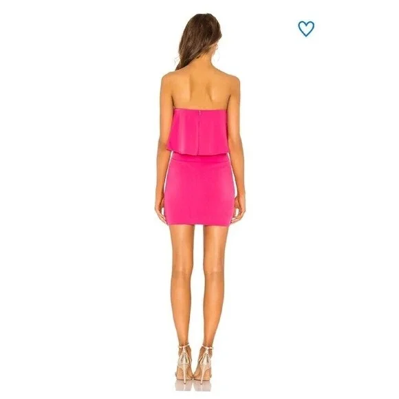 NWOT Superdown Catalina Ruffle‎ Tube Mini Dress XS - Picture 3 of 6